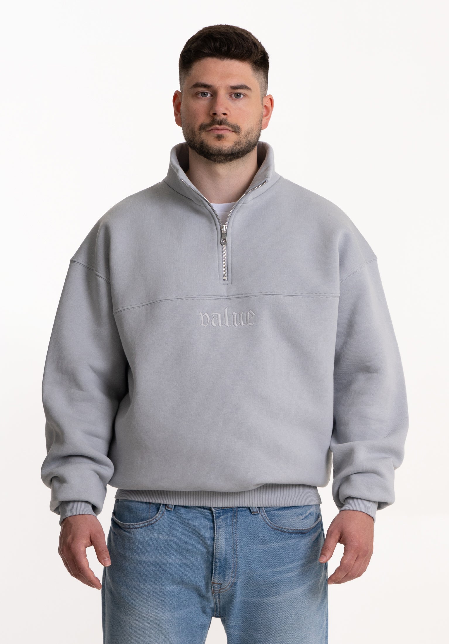 Heavy Halfzip "Diamant" 320GSM