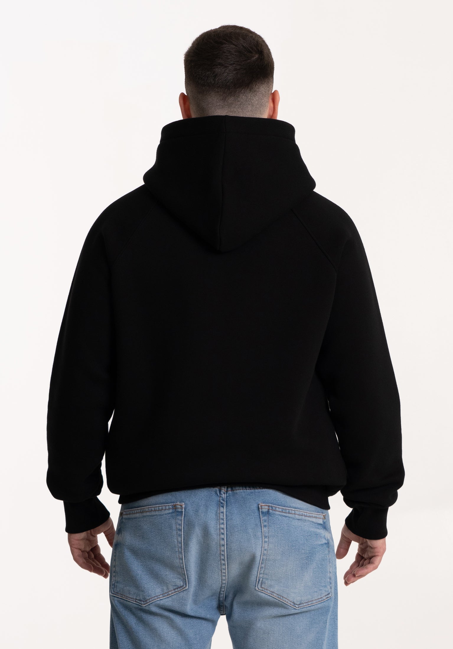 Basic Hoodie "Tiefschwarz" 320GSM