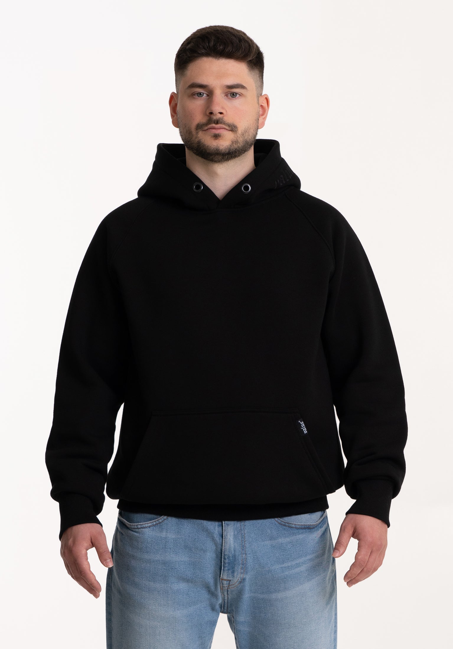 Basic Hoodie "Tiefschwarz" 320GSM