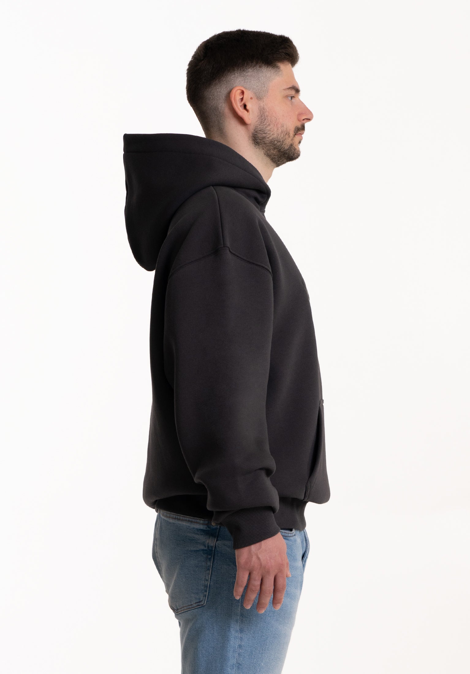 Heavy Hoodie “Apokalypse” Steingrau 320GSM