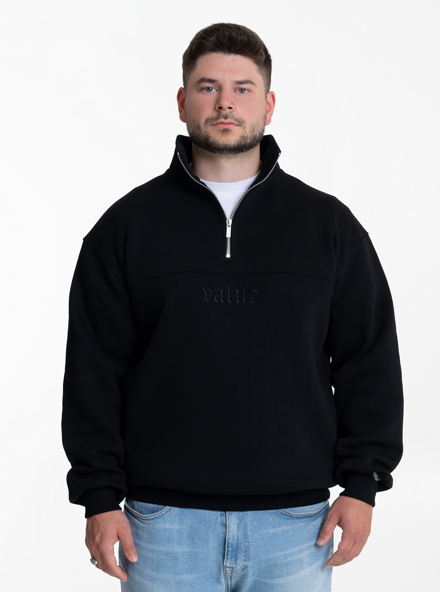 Heavy Halfzip “Schwarz" NEU