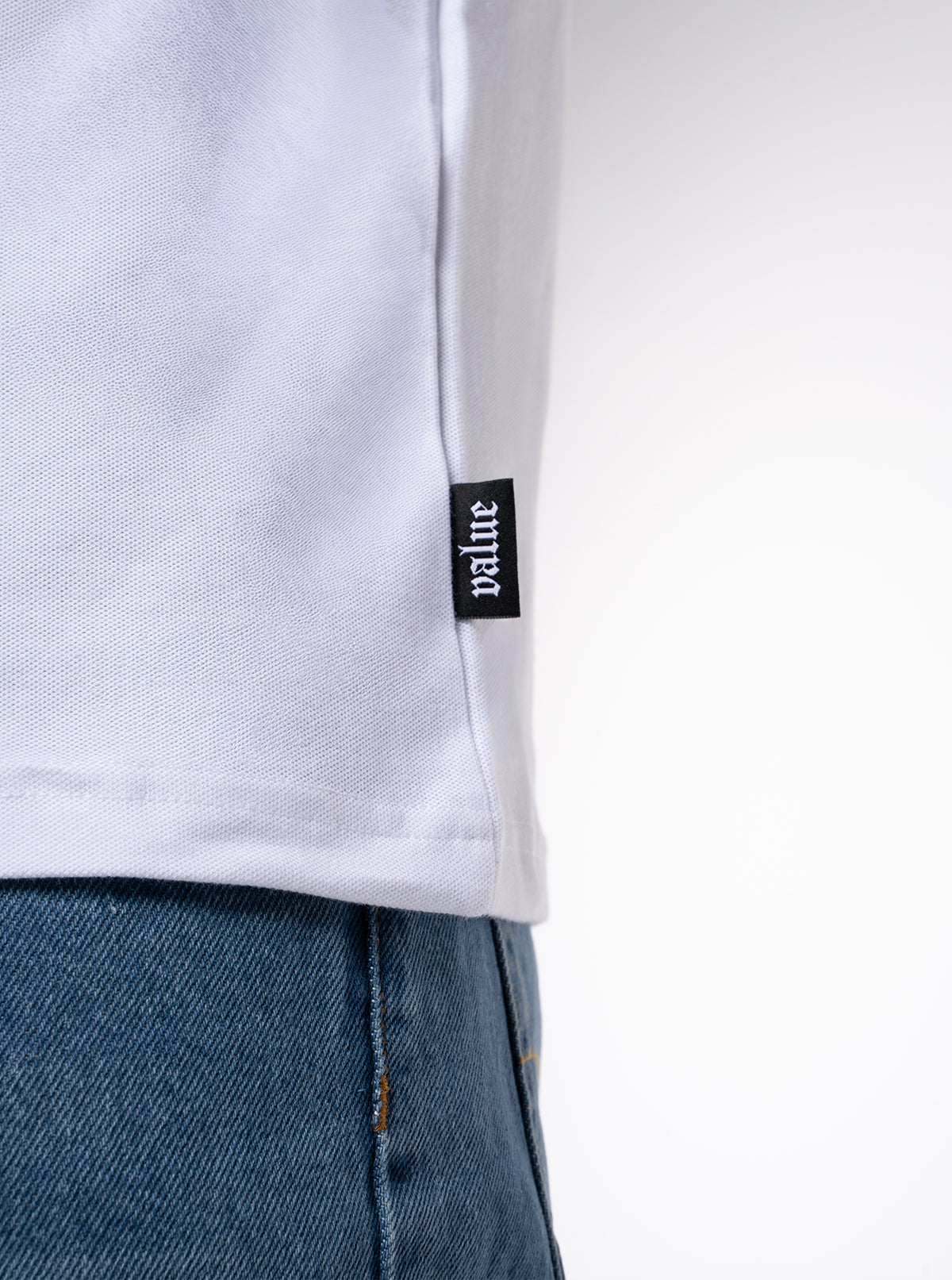 3-er Set Premium T-Shirts “Weiß“ Piqué Baumwolle