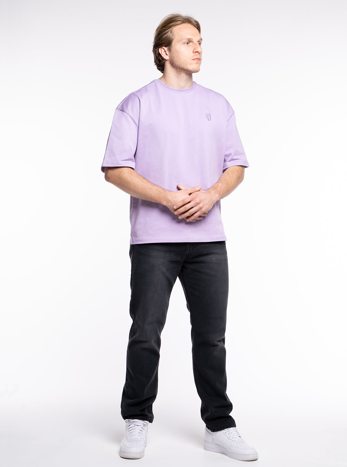 3-er Set Oversize T-Shirts “Flieder“ 270GSM