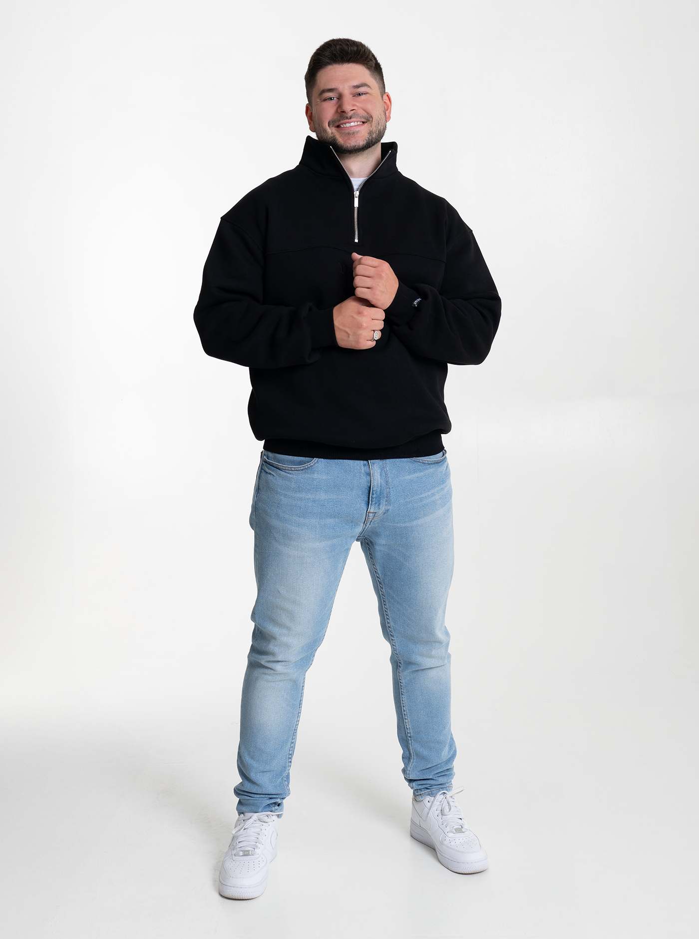 Heavy Halfzip “Schwarz" NEU
