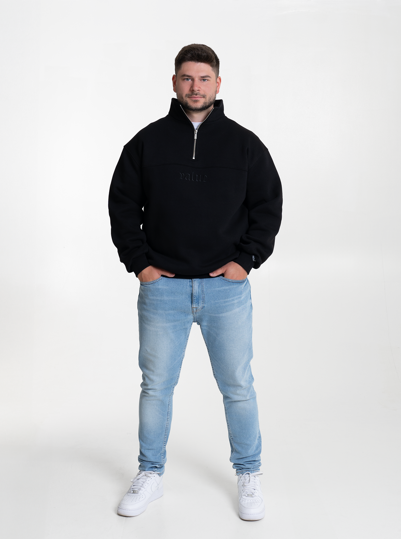 Heavy Halfzip “Schwarz" NEU