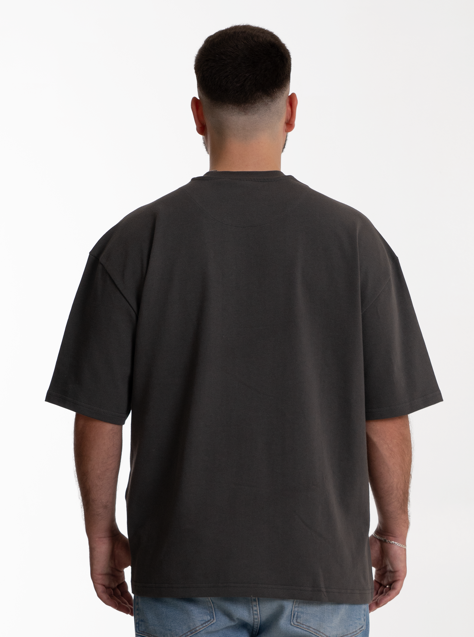 3-er Set Oversize T-Shirts “Steingrau“ 270GSM