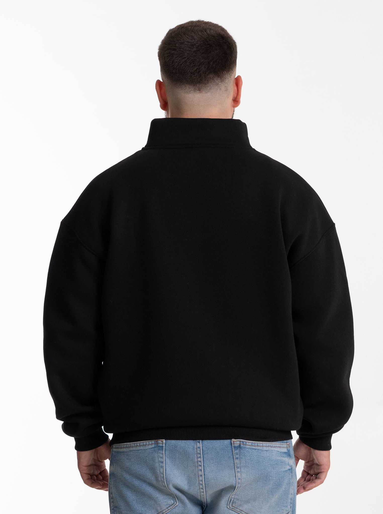 Heavy Halfzip “Schwarz" 320GSM