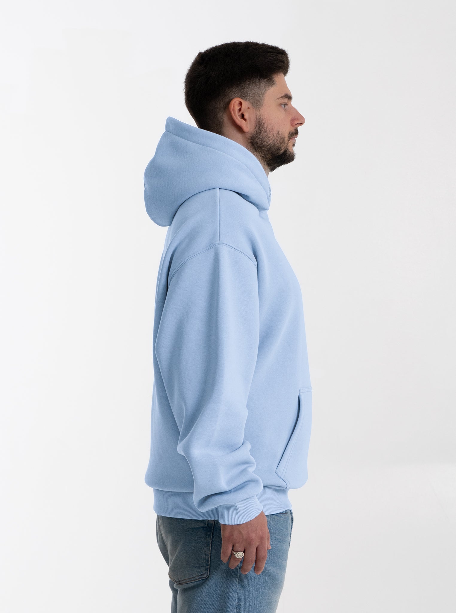 Heavy Hoodie "Babyblau" 320GSM