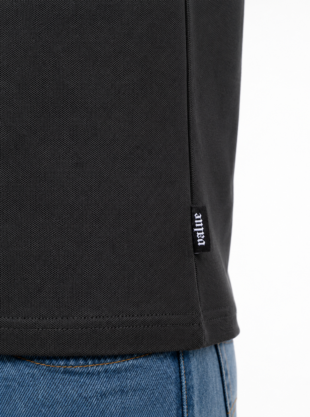 3-er Set Premium T-Shirts “Anthrazit“ Piqué Baumwolle