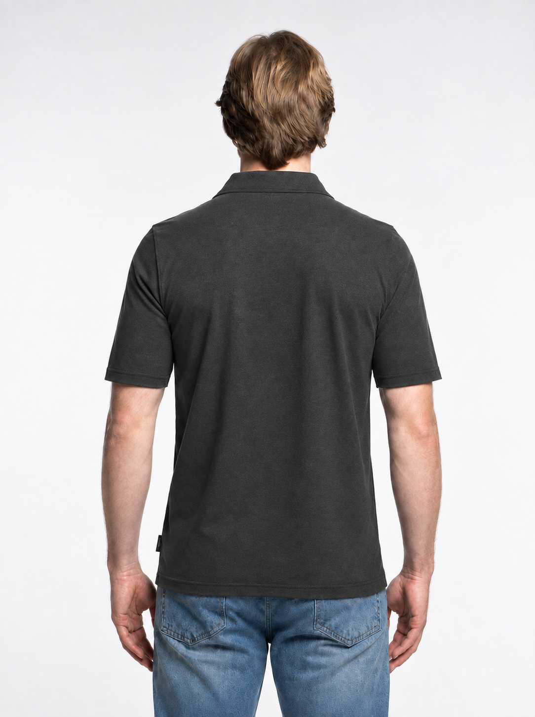 3-er Set Premium Poloshirts “Anthrazit“ Piqué Baumwolle