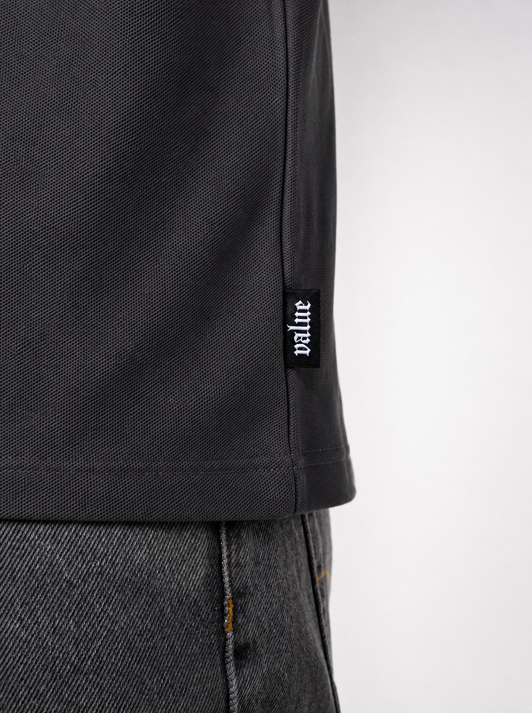 2-er Set Premium Longsleeves Piqué "Anthrazit"