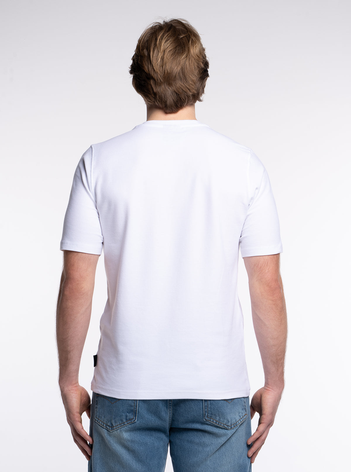 3-er Set Premium T-Shirts “Weiß“ Piqué Baumwolle