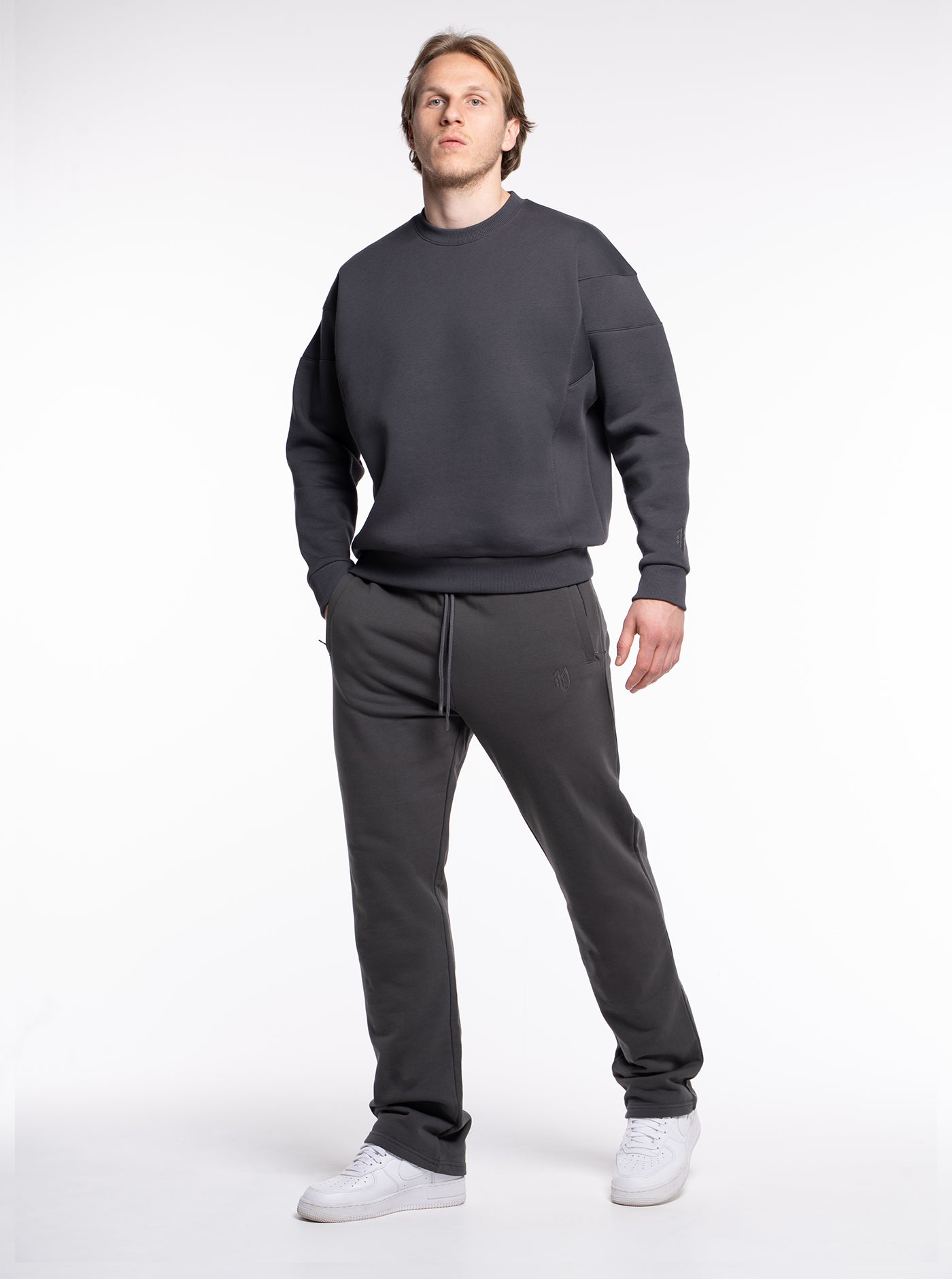 Premium Herren Jogginghose "Steingrau"