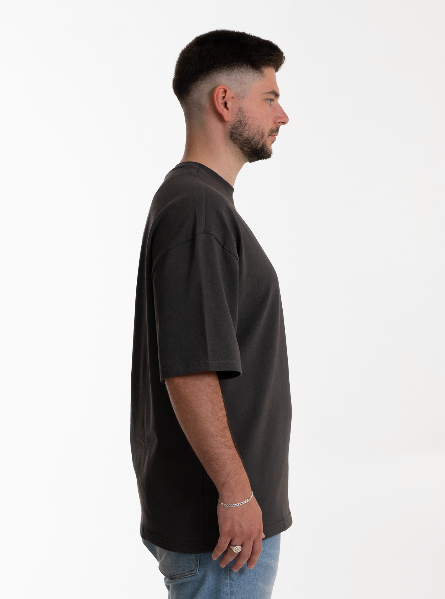 3-er Set Oversize T-Shirts “Steingrau“ 270GSM