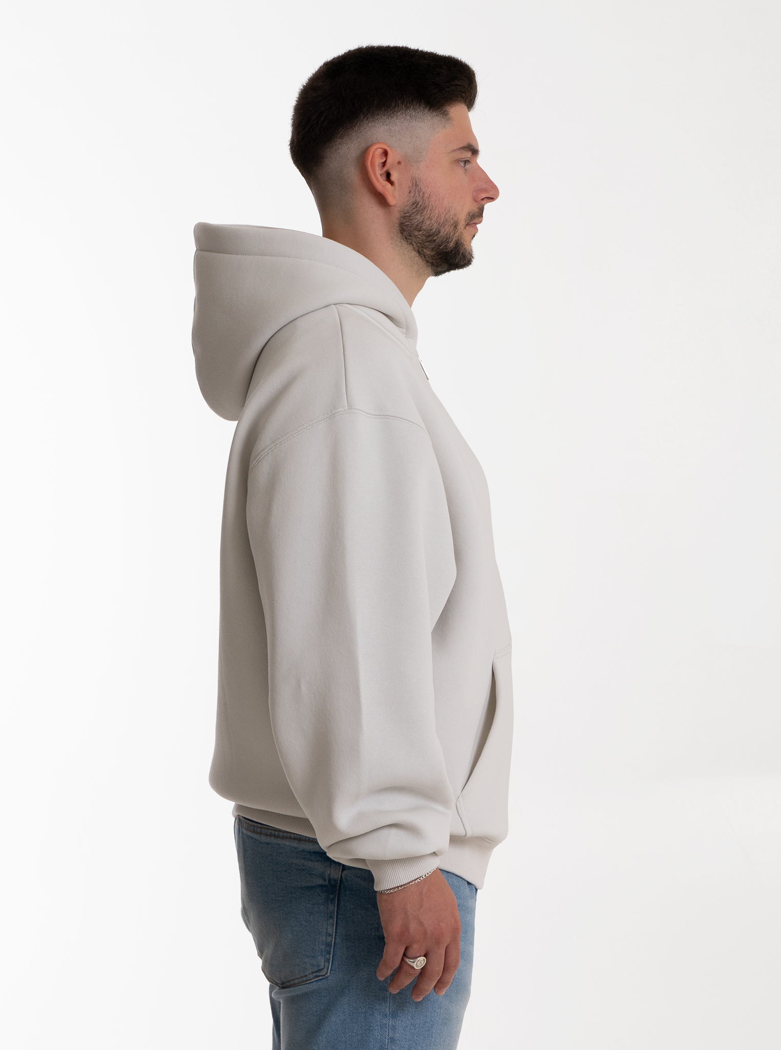 Heavy Zipjacke “Kokosnuss” 320GSM