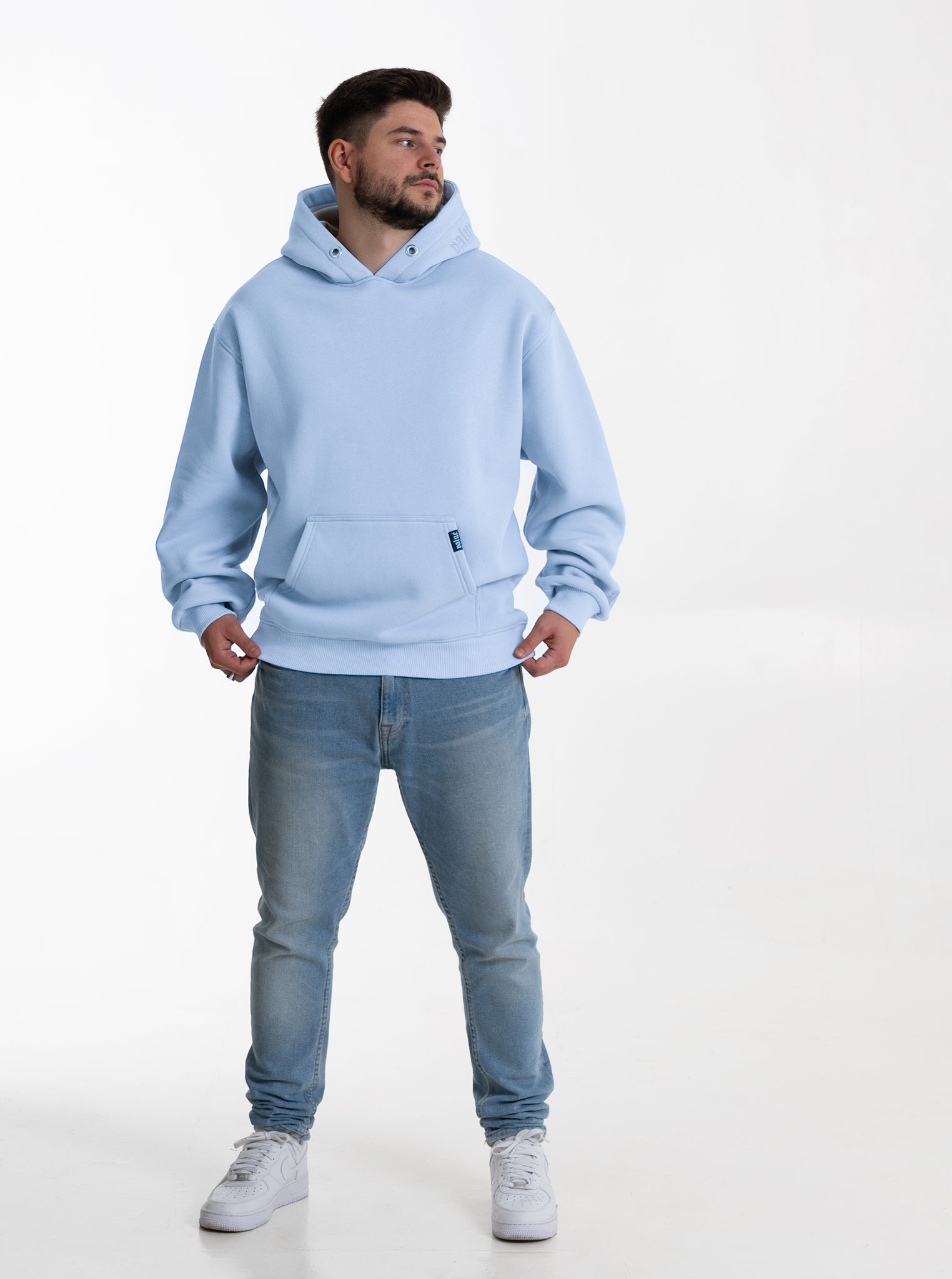 Heavy Hoodie "Babyblau" 320GSM
