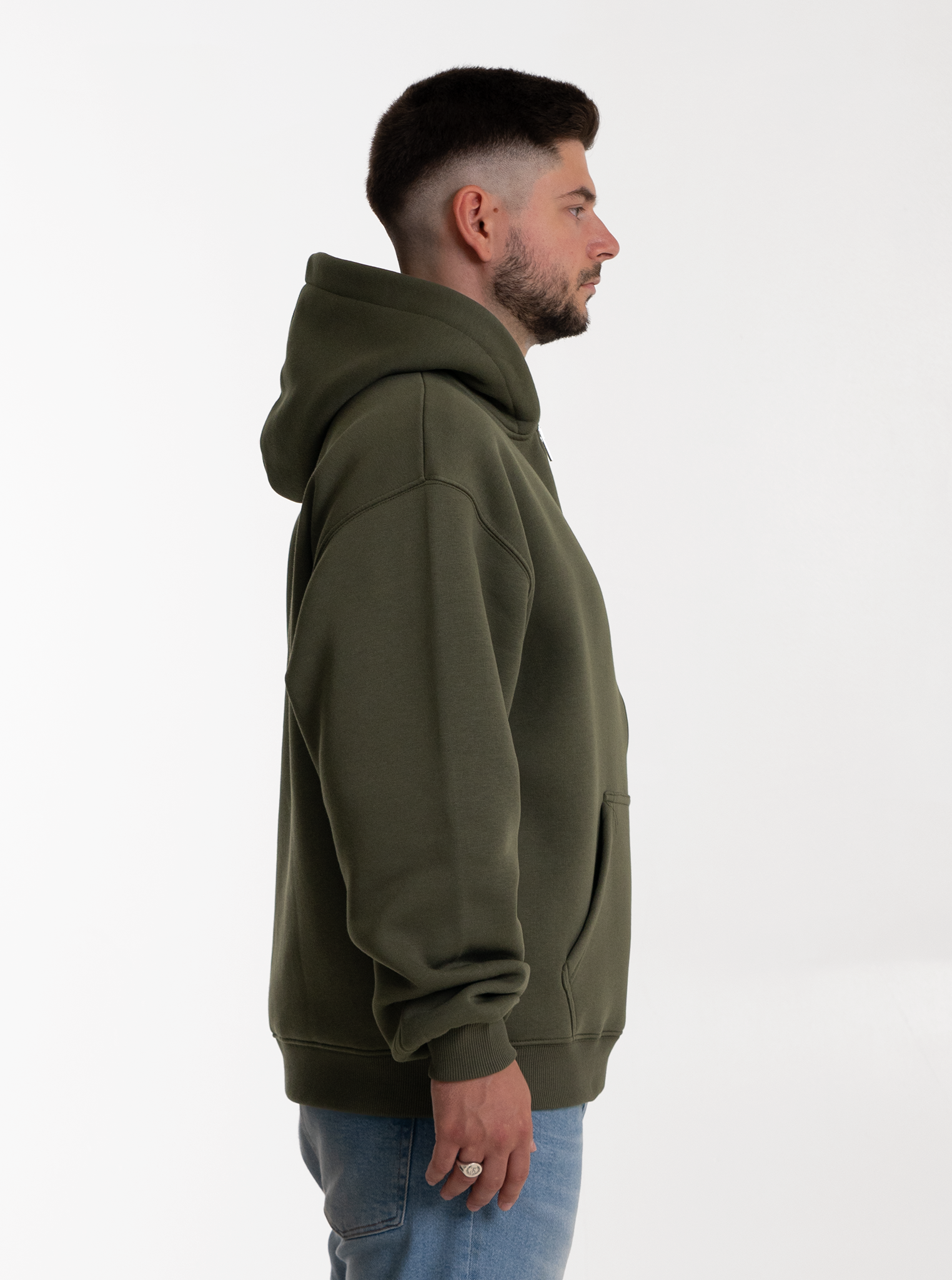 Heavy Zipjacke “Military” 320GSM
