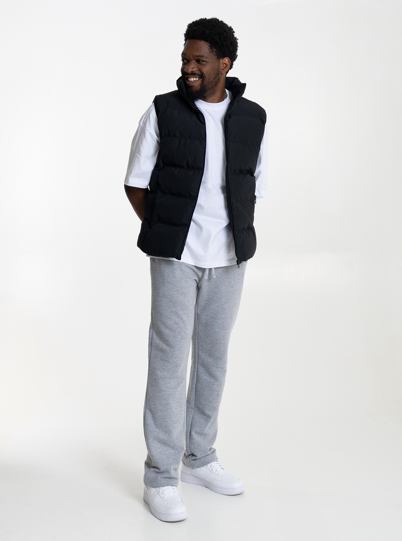 Premium Herren Jogginghose "Grau Meliert"