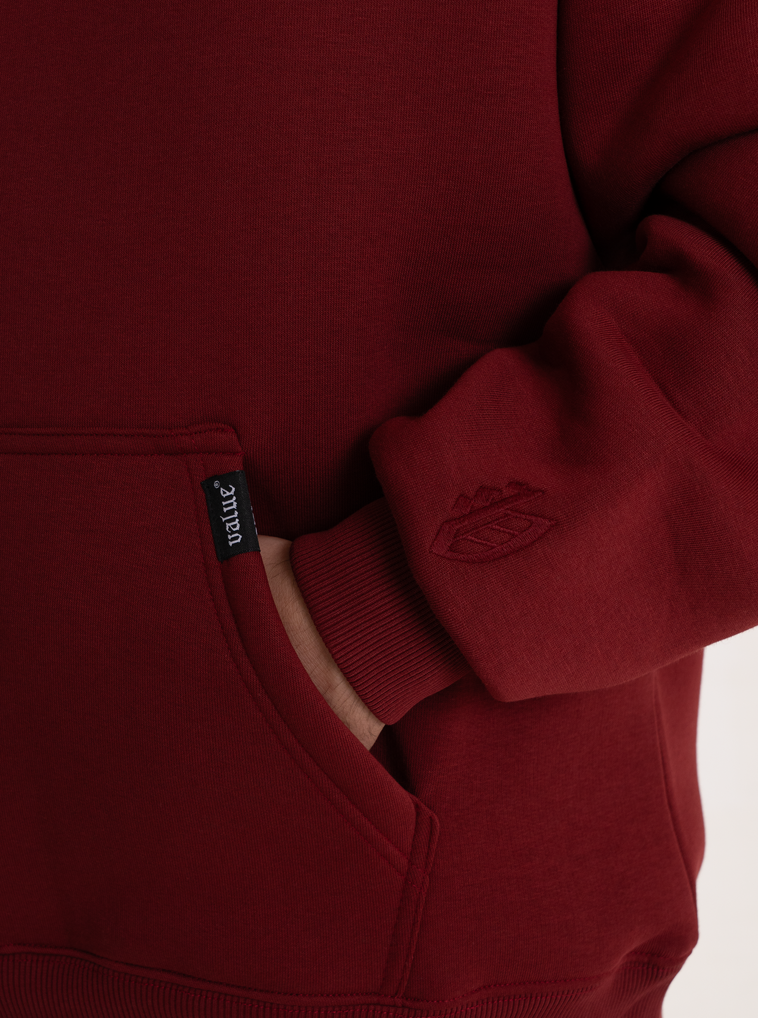 Heavy Hoodie "Rotwein" 320GSM