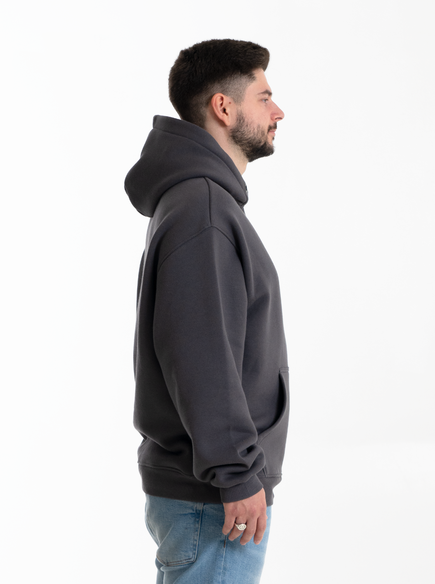 Heavy Hoodie "Steingrau" 320GSM