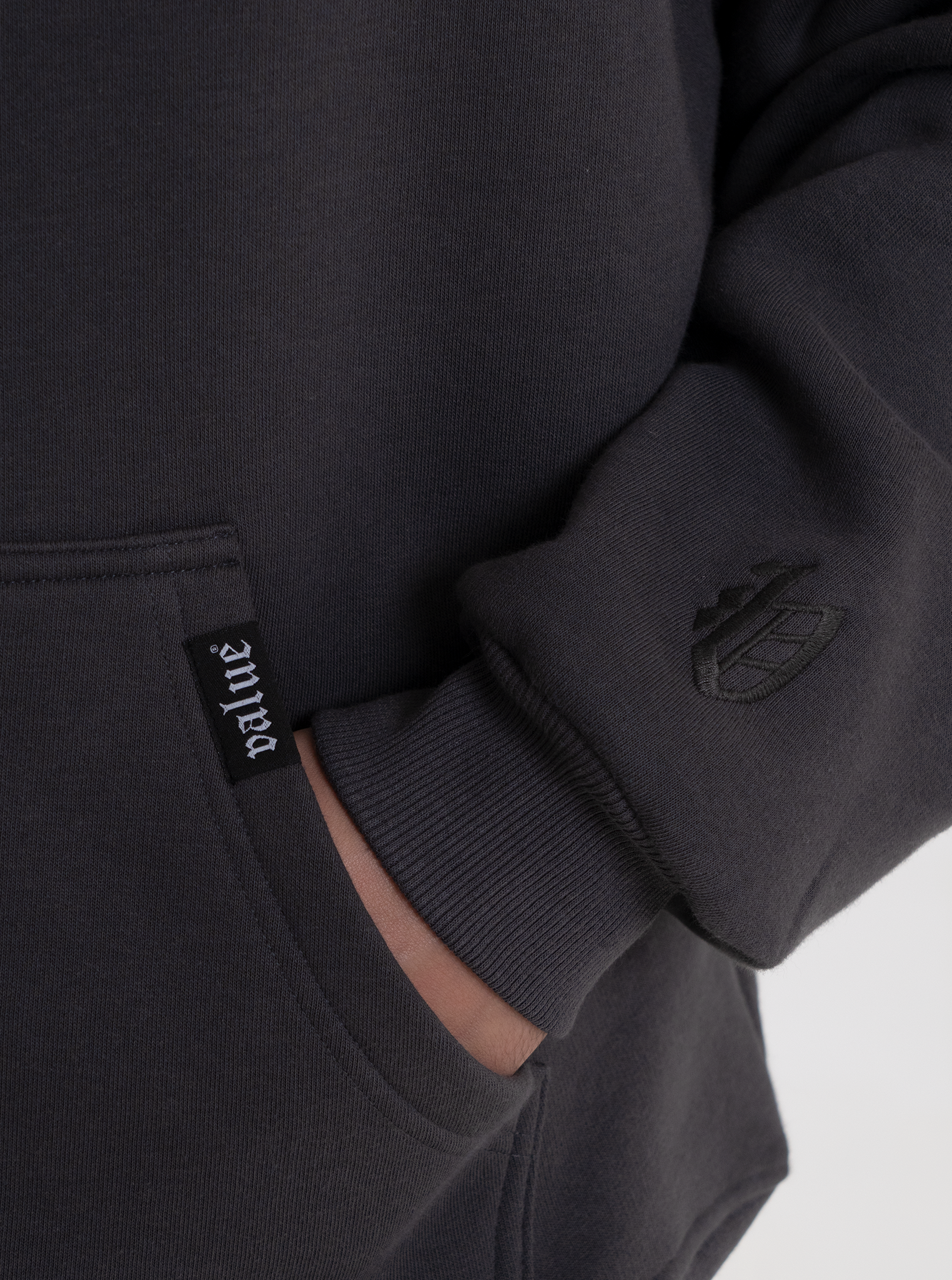 Heavy Hoodie "Steingrau" 320GSM