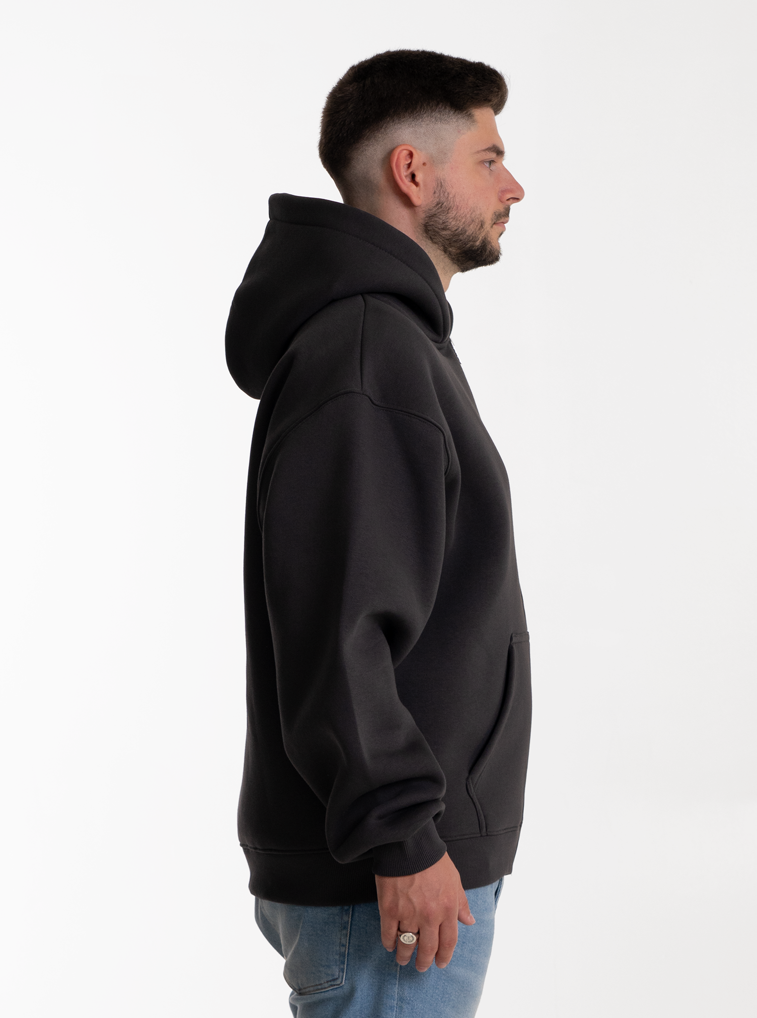 Heavy Zipjacke “Steingrau” 320GSM
