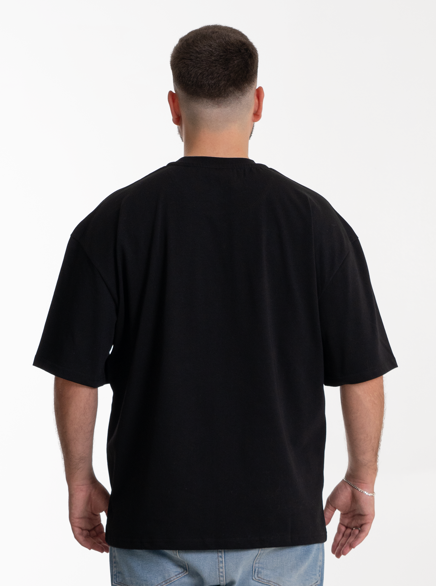 3-er Set Oversize T-Shirts “Tiefschwarz“ 270GSM